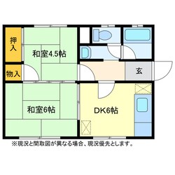 丸東アパートの物件間取画像